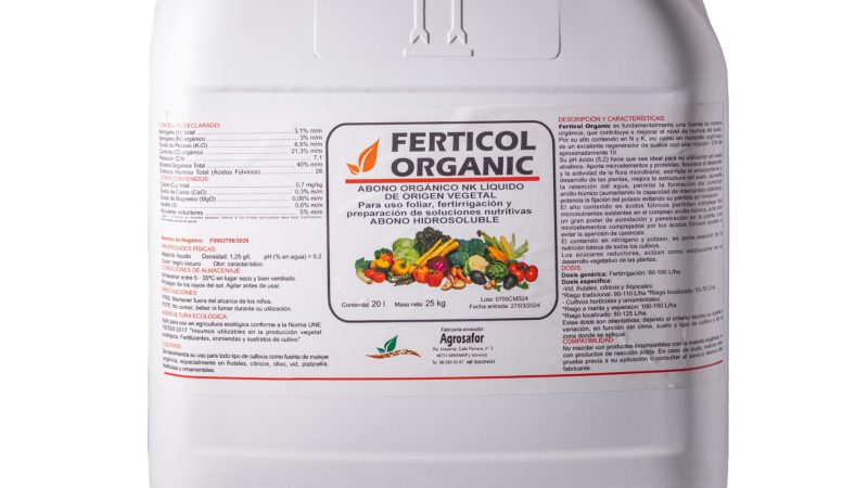 ferticol organic garrafa