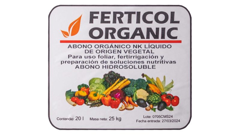 ferticol organic etiqueta