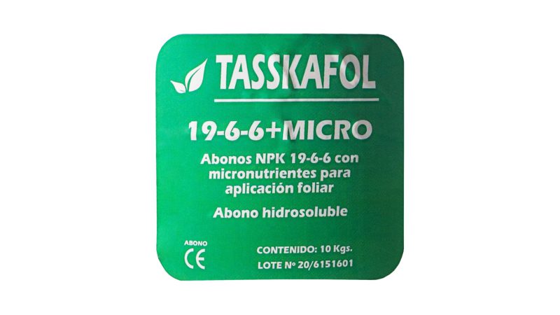 tasskafol etiqueta