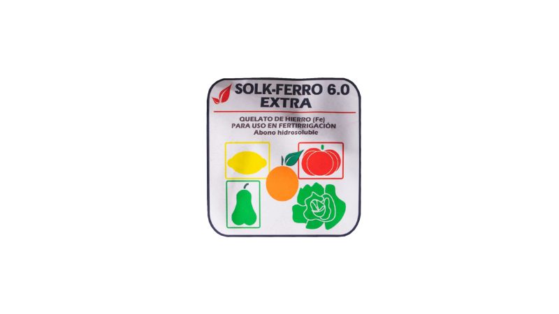 etiqueta de solk-ferrro extra