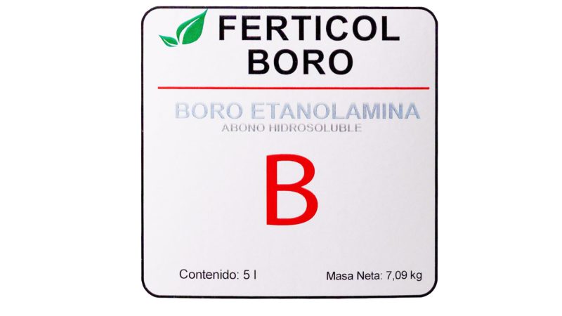 ferticol boro b etiqueta