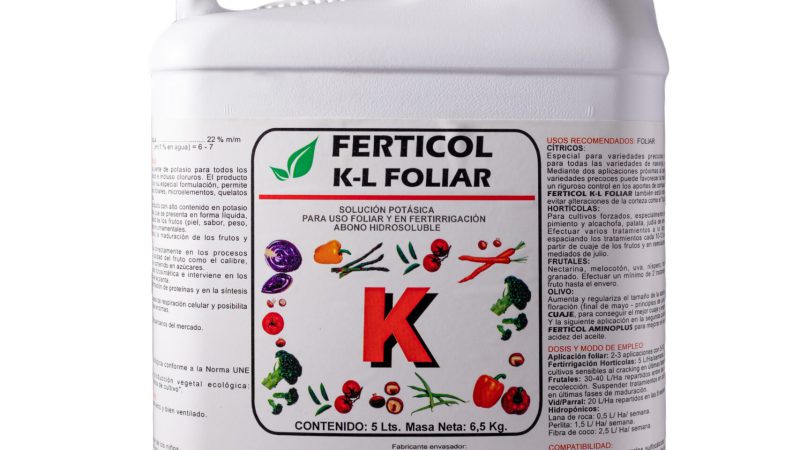 garrafa de ferticol kl foliar