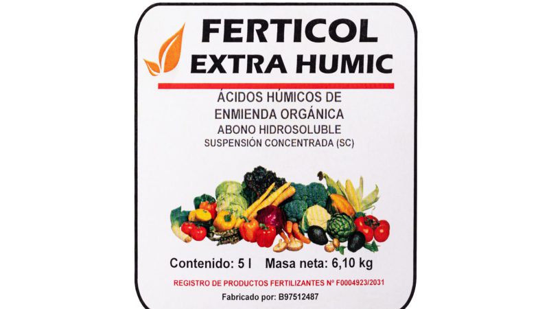 etiqueta ferticol extra humic