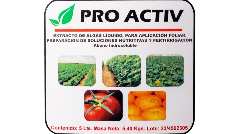 pro activ etiqueta